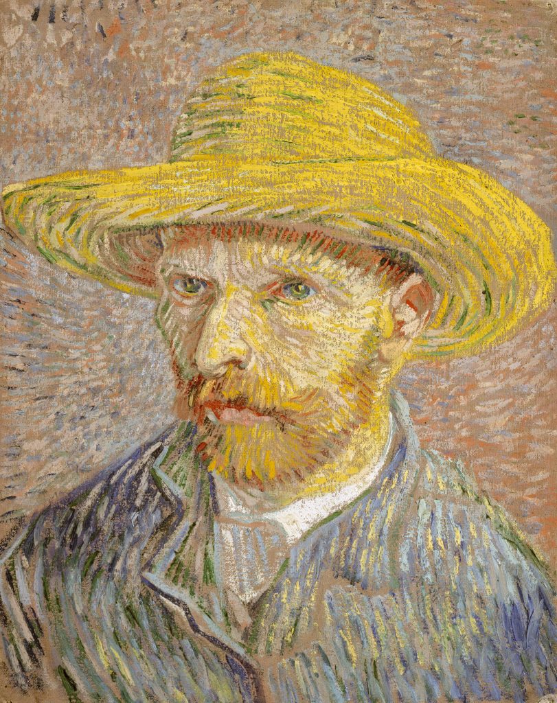 Self-Portrait with Straw Hat (1888)