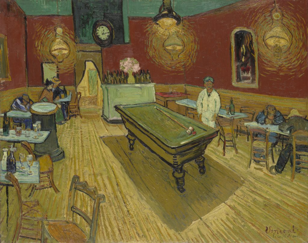 The Night Cafe in the Place Lamartine in Arles (1888)